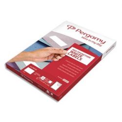  PERGAMY Boîte 4000 étiquettes 52,5x29,7mm multi-usage en planche A4. Coins carrés