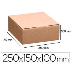 Boîte postale antalis carton ondulé kraft havane 250x150x100mm idéale expédition petits produits