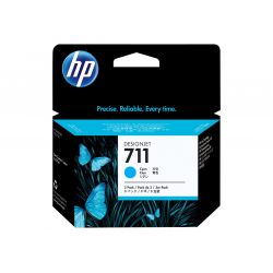 HP 711 original cartouche d encre cyan capacité standard pack de 3