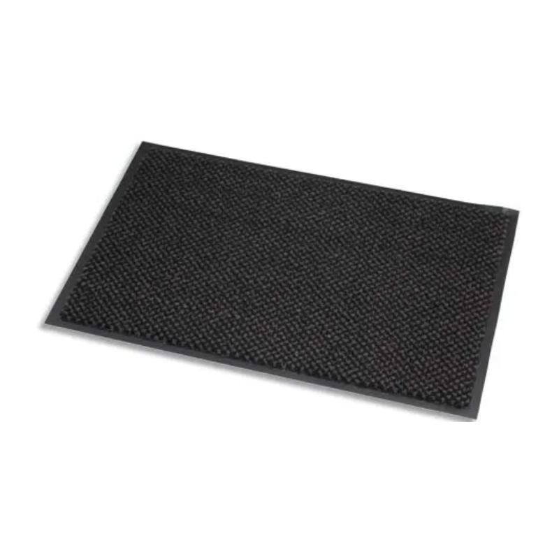 PAPERFLOW Tapis d'accueil en microfibre et PP. Coloris Gris. Dim. 90 x 150 cm, épaisseur 8 mm