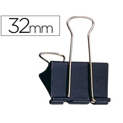 Pince q-connect double clip largeur 32mm boîte carton 10 unités