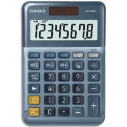 CASIO Calculatrice de bureau 8 chiffres CSCALMS-88EM