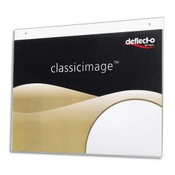 DEFLECTO Porte-visuel mural format paysage A4 