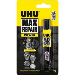 UHU Tube de 20g de colle MAX REPAIR de bricolage multi-usages