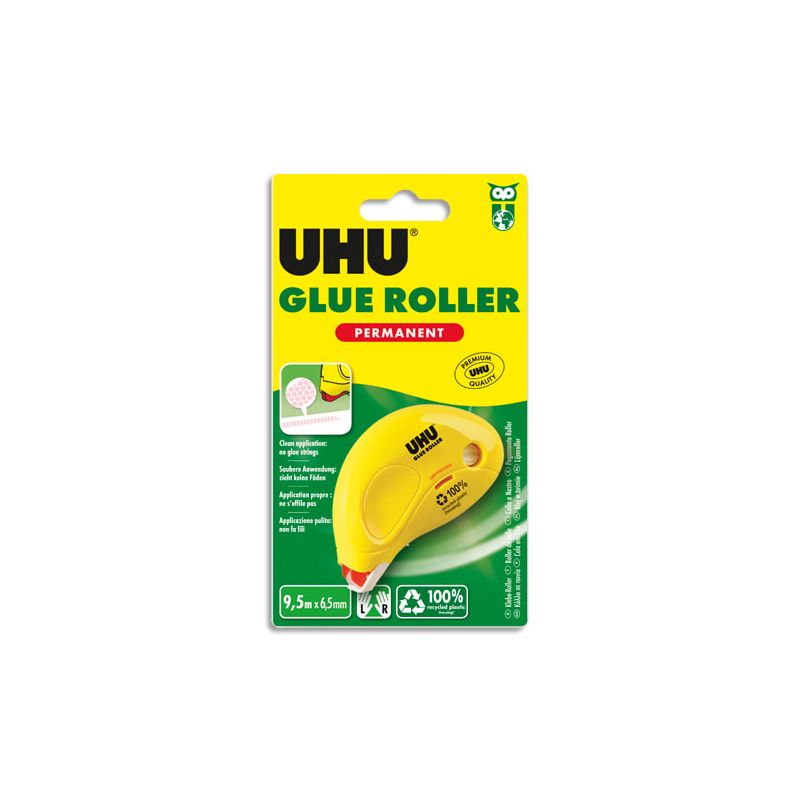 UHU DRY & CLEAN ROLLER jetable permanent