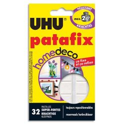 UHU PATAFIX Etui de 32 pastilles Blanche