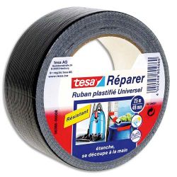 TESA Rouleau de toile adhésive renforcée 25m x 50 mm Noir