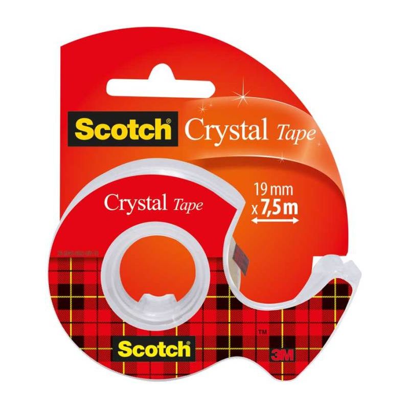 SCOTCH Ruban Crystal transparent 19mm x 7,5m