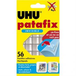 UHU Patafix Invisible 56 pastilles double face