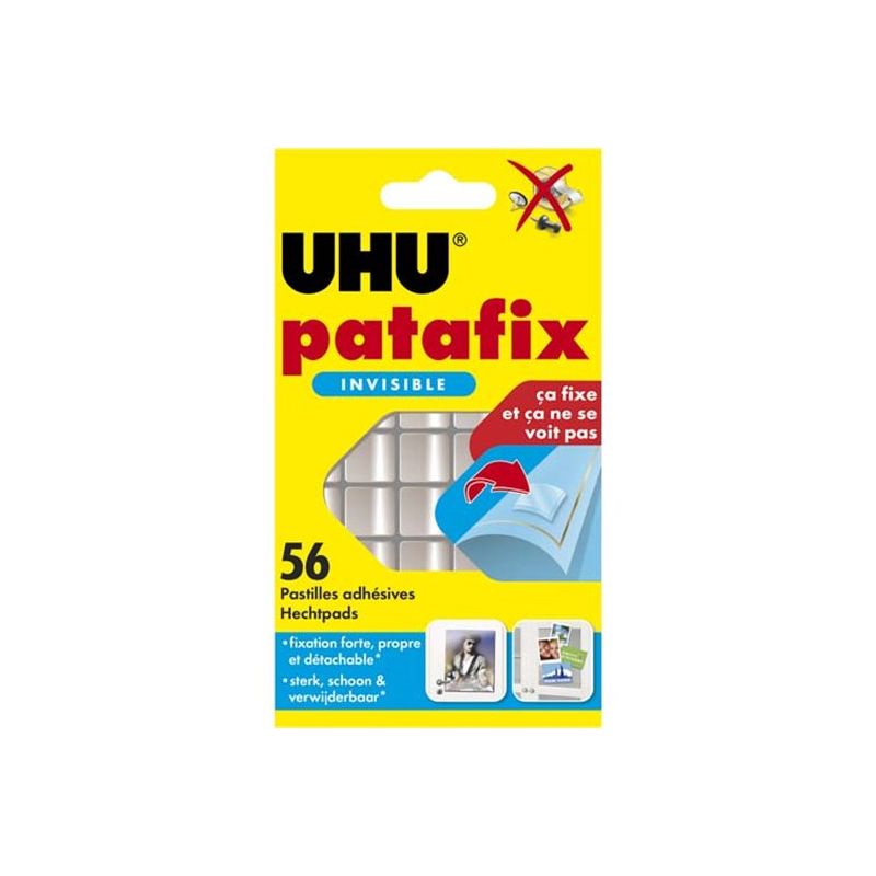 UHU Patafix Invisible 56 pastilles double face