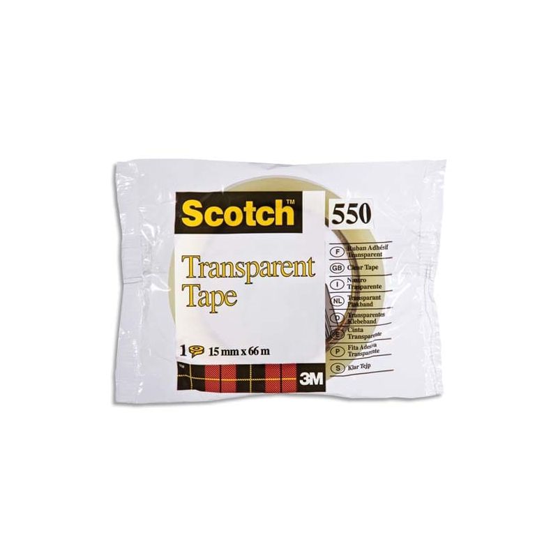 SCOTCH Ruban adhésif transparent 15mm x 66m