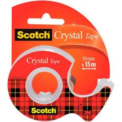 SCOTCH Ruban adhésif Crystal transparent 19mmx15m