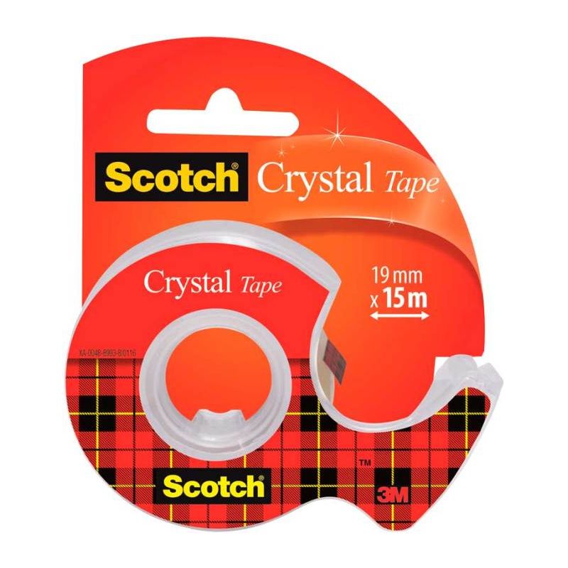 SCOTCH Ruban adhésif Crystal transparent 19mmx15m