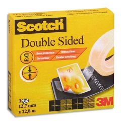 SCOTCH Ruban adhésif double face 12 mm x 33 m