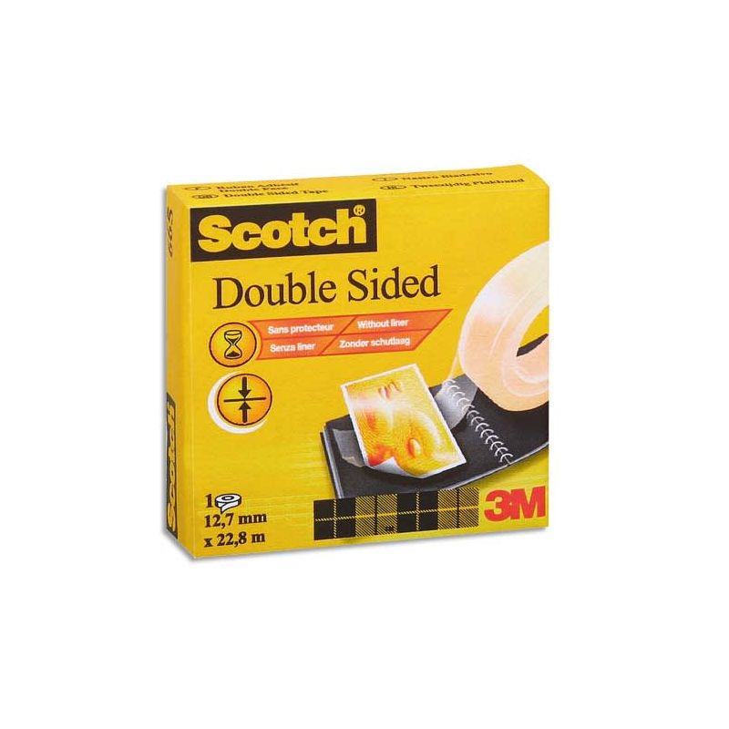 SCOTCH Ruban adhésif double face 12 mm x 33 m