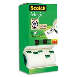 SCOTCH Tour distributrice de 14 rouleaux de ruban adhésif Magic invisible