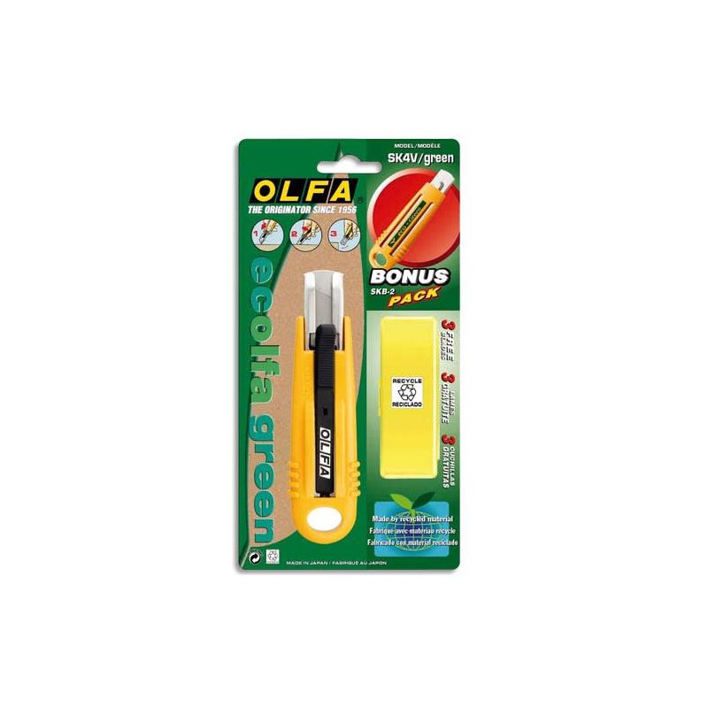 OLFA Cutter de sécurité SK4 lame 17.5mm rétractable ambidextre