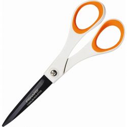 FISKARS Ciseau avec lame titane et revêtement non collant longueur 18cm