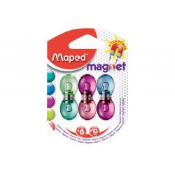 MAPED Blister 6 aimants ronds, diamètre 13mm