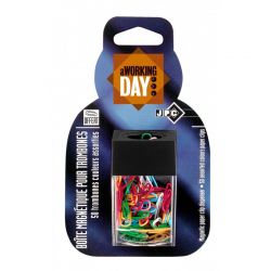 WONDAY Distributeur magnétique de trombones fourni avec 50 trombones