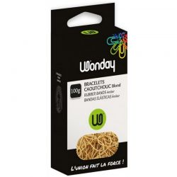 WONDAY Boîte distributrice de 100g d'élastique en caoutchouc 100x1,8mm