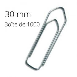 Boîte de 1000 attaches lettres 30mm en acier galvanisé et bout chevron