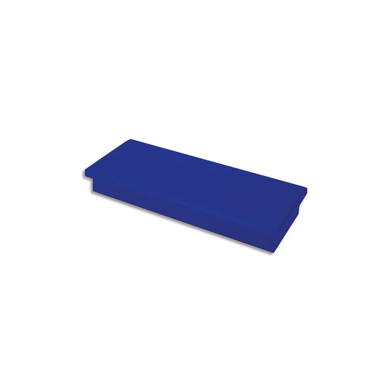 Plaquette de 2 aimants rectangulaires Bleu 2,3 x 5,5 cm