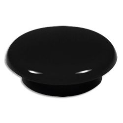 Boîte de 7 aimants 20 mm ronds Noir