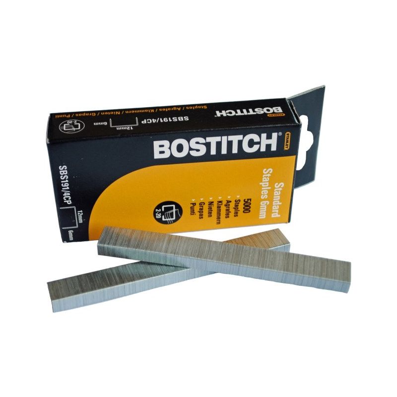 BOSTITCH Agrafes NºSBS 19 06 en boîte de 5000