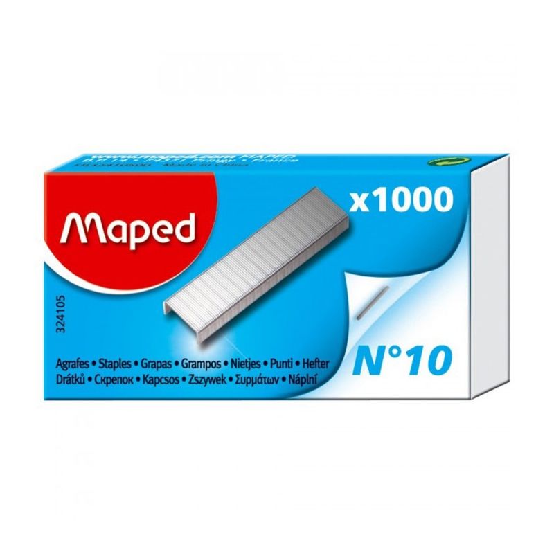 MAPED Boîte de 1000 agrafes N°10