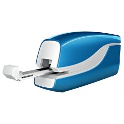 LEITZ Agrafeuse portable électrique Bleu Capacité 10 feuilles