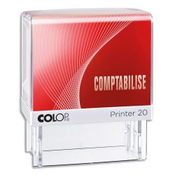 COLOP Timbre formule COMPTABILISE Encrage Rouge