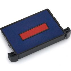 TRODAT Boîte 10 recharges 6/4750 Bicolore Bleu et Rouge