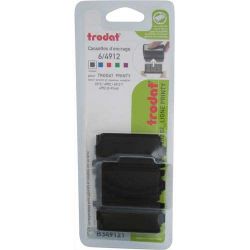 TRODAT Blister 3 recharges 6/4912 Noir