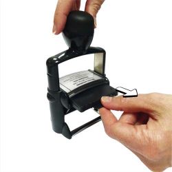 TRODAT Blister 3 recharges 6/4750 Bicolore Bleu et Rouge