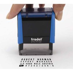 TRODAT Timbre personnalisable 5 lignes + 1 recharge Noir