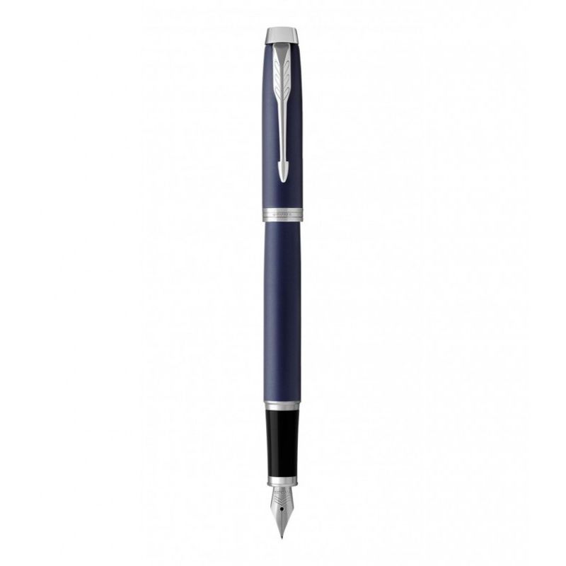 PARKER IM Stylo Plume Pointe moyenne Corps Bleu Royal 