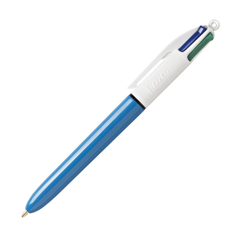 BIC Stylo bille 4 Couleurs Pointe moyenne rétractable