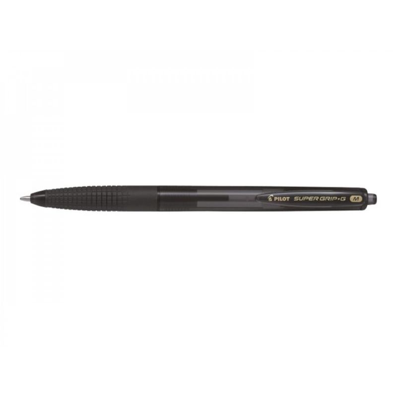 PILOT Stylo bille SUPER GRIP G rétractable pointe moyenne encre Noire