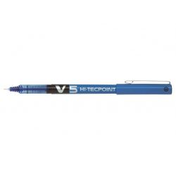 PILOT V5 Stylo Roller pointe tubulaire Encre liquide Bleue