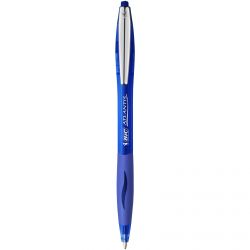 BIC ATLANTIS SOFT Stylo Bille rétractable et rechargeable Pointe moyenne Encre Bleue