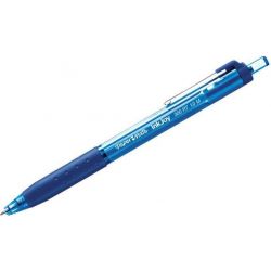 PAPERMATE Stylo bille rétractable avec grip Pointe moyenne Encre Bleue