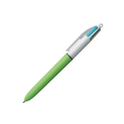 BIC Stylo bille FUN 4 Couleurs rétractable pointe moyenne