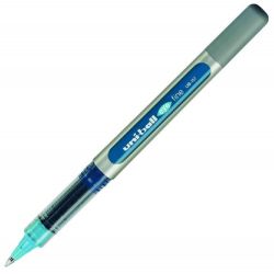 UNI-BALL EYE Stylo Roller pointe métal fine encre liquide Turquoise