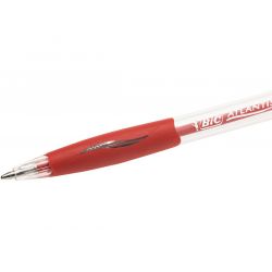 BIC ATLANTIS Stylo à bille rechargeable pointe moyenne rétractable Encre Rouge