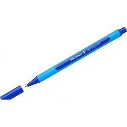 SCHNEIDER SLIDER EDGE Stylo bille à capuchon pointe large corps Caoutchouc Encre indélébile Bleue