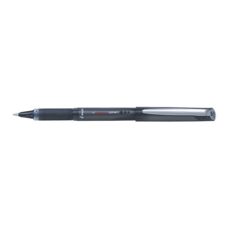 PILOT V-BALL GRIP Stylo roller pointe métal 1 mm Encre liquide Noire