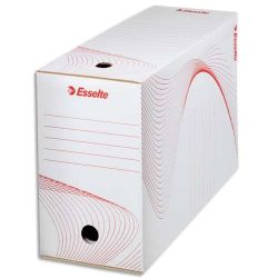 ESSELTE Lot de 5 boîtes archives Boxy dos 15 cm Coloris Blanc