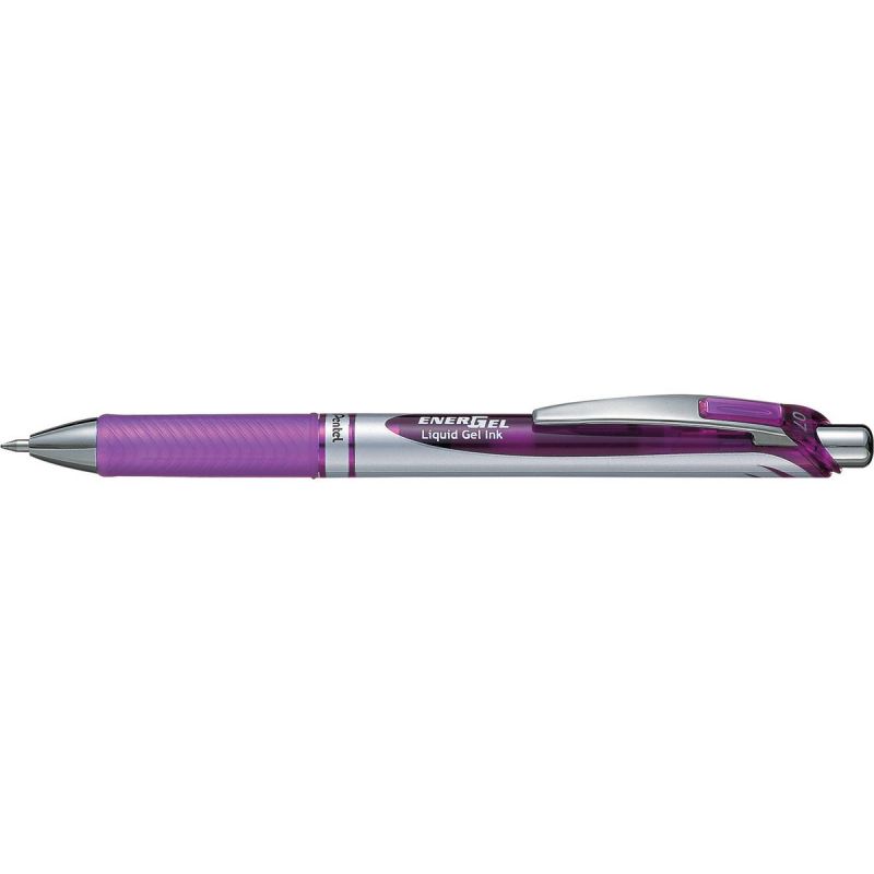 PENTEL Roller Energel rétractable pointe moyenne coloris Violet