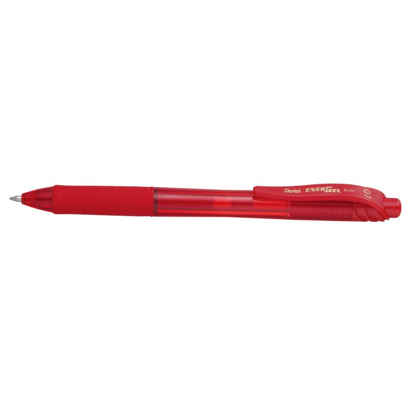 PENTEL ENERGEL X Roller rétractable Pointe 0,7 mm Encre gel Rouge